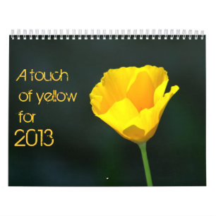 Mural calendrier jaune pour 2013
