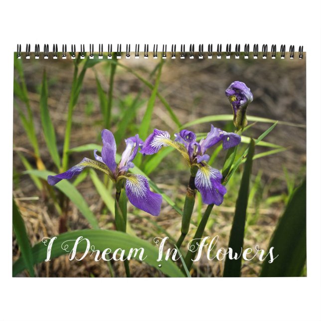 Mural Calendrier - Je rêve en fleurs (Protection)
