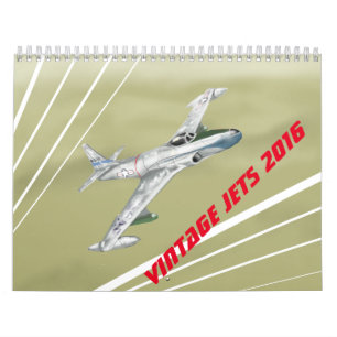 Mural Calendrier Jets Vintages 2016