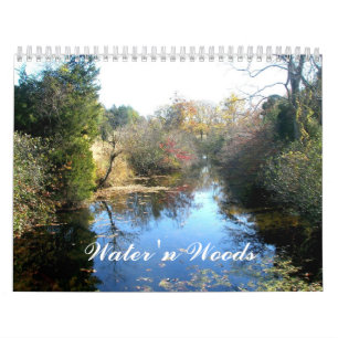 Mural Calendrier - L'eau n Woods