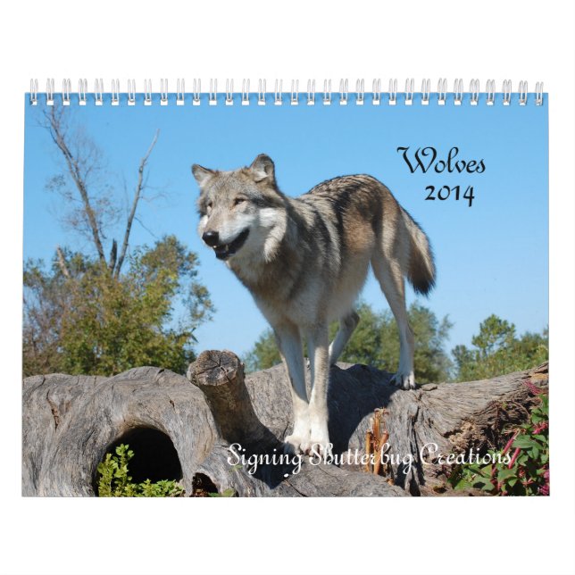 Mural Calendrier - loups - 2014 (Protection)