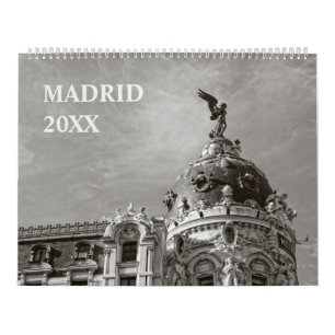 Mural Calendrier Madrid 12 mois