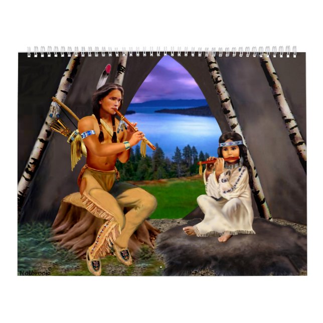 Mural Calendrier mensuel indien indigène (Protection)