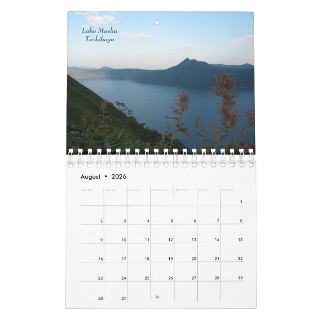 Mural Calendrier oriental du Hokkaido 2018 (Aug 2026)