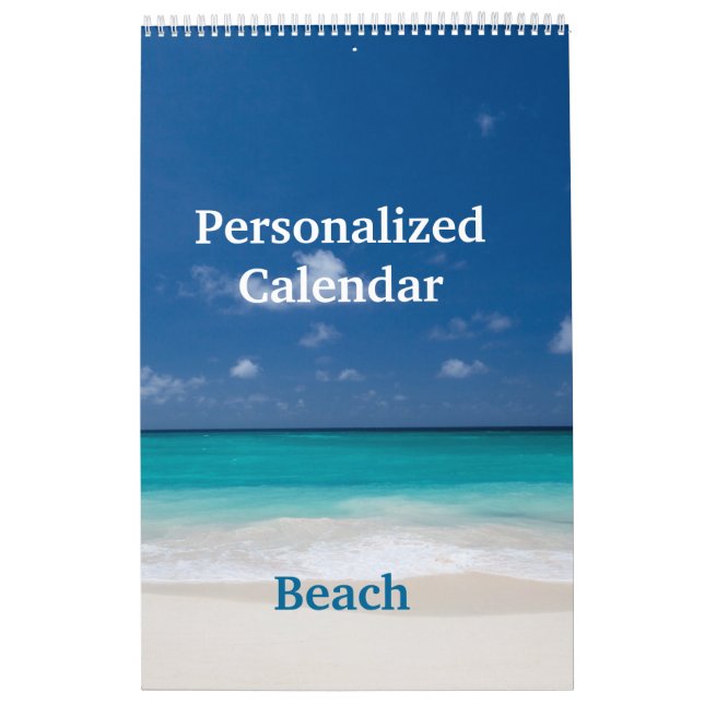 Mural Calendrier personnalisé - Plage (Protection)