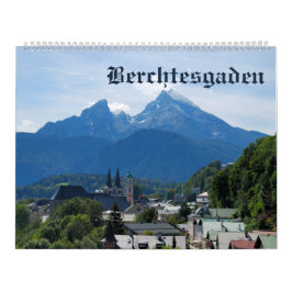 Mural Calendrier photo Berchtesgaden de 12 mois