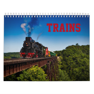 Mural Calendrier photo du train