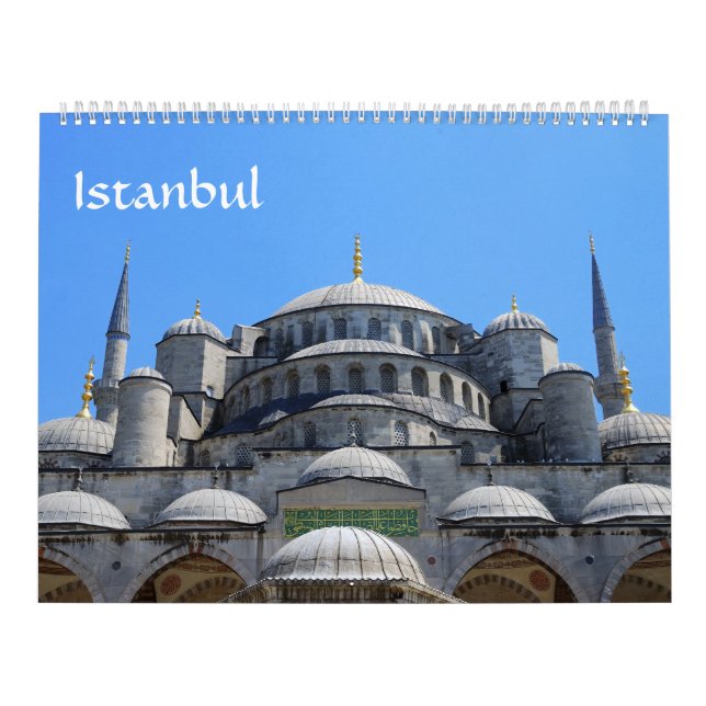 Mural Calendrier photo Istanbul de 12 mois (Protection)