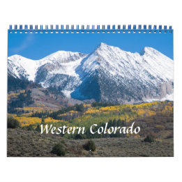 Mural Calendrier photo Western Colorado