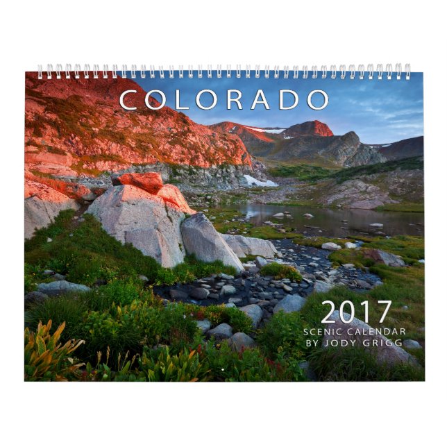 Mural Calendrier Pittoresque du Colorado 2017 (Protection)