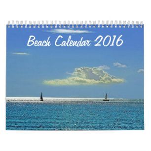 Mural Calendrier Plage 2016