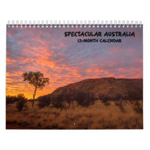 Mural Calendrier spectaculaire de paysage de l'Australie