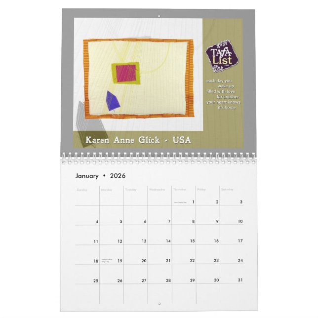 Mural Calendrier TAFA 2014 : Racines (Jan 2026)