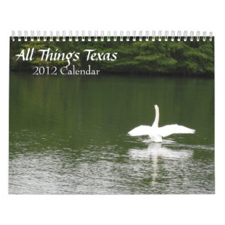 Mural Calendrier Toutes Choses Texas 2012