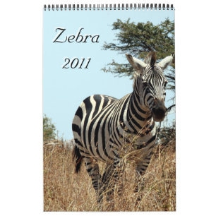 Mural calendrier zebra 2011 à une page