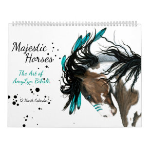 Mural Chevaux majestueux l'art du calendrier d'AmyLyn