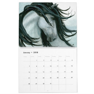 Mural Chevaux Majestueux Par Bihrle Calendrier