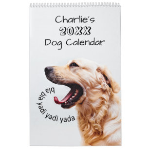 Mural Chiens mignons ou VOTRE calendrier de coutume de