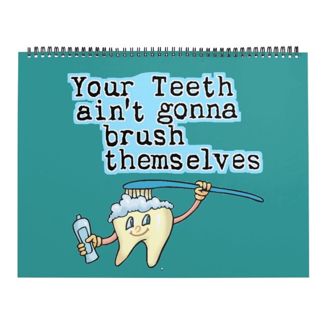 Mural Dentistes amusants Calendrier du bureau (Protection)