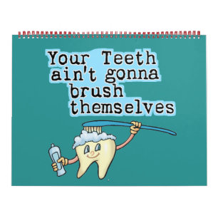 Mural Dentistes amusants Calendrier du bureau