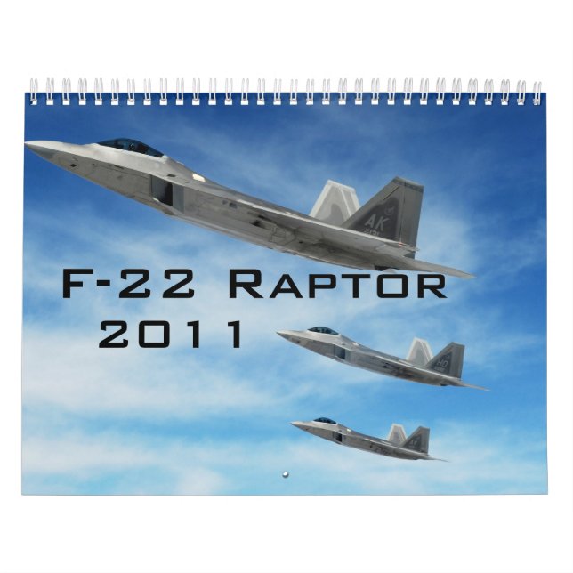 Mural F-22 Calendrier des rapaces (Protection)