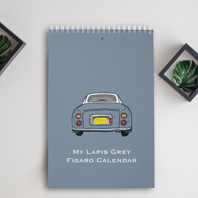 Mural Figarations Jote Lapis Grey Figaro Calendrier de v (A calendar for all your lapis grey figaro meetings)
