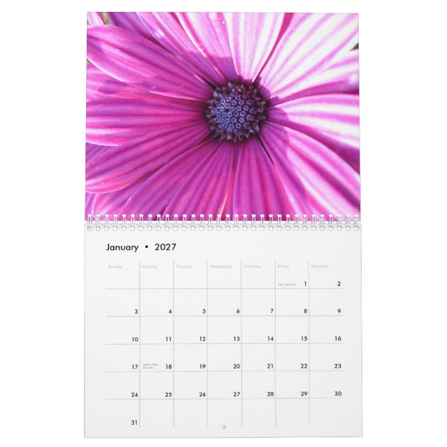 Mural Fleurit II - Un calendrier 2014 (Jan 2027)