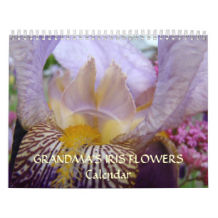 Mural Fleurs d'iris de GRAND-MÈRE Calendrier Cadeaux Iri