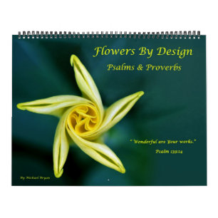 Mural Fleurs par conception - calendrier de psaumes et