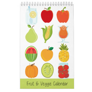 Mural Fruit et calendrier végétarien