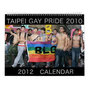 Mural Gay pride de Taïpeh 2010, calendrier 2012