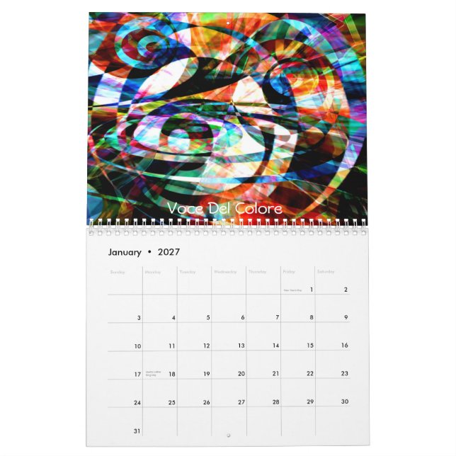 Mural Images de temps : Calendrier 2013 (Jan 2027)