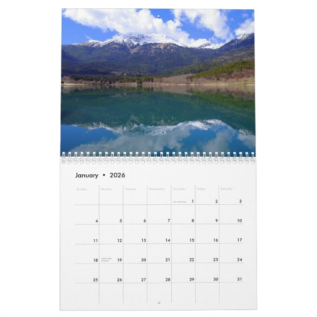 Mural Images du calendrier grec (Jan 2026)