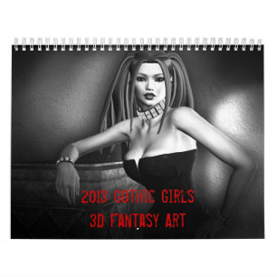Mural Imaginaire gothique des filles 2013 Calendrier