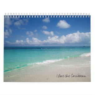 Mural J'aime le calendrier des Caraïbes