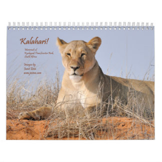 Mural Kalahari ! Mammifères de calendrier de Kgalagadi
