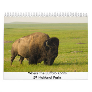Mural Là où Buffalo errent le calendrier