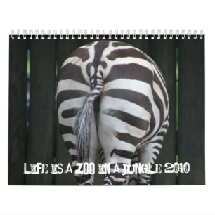 Mural La vie est un zoo dans un calendrier 2010 de