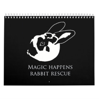 Mural Lapin de MHRR Honeybadger calendrier de 12 mois