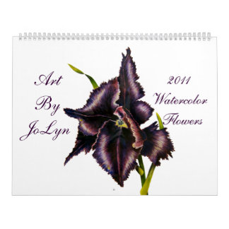 Mural L'aquarelle 2011 fleurit le calendrier
