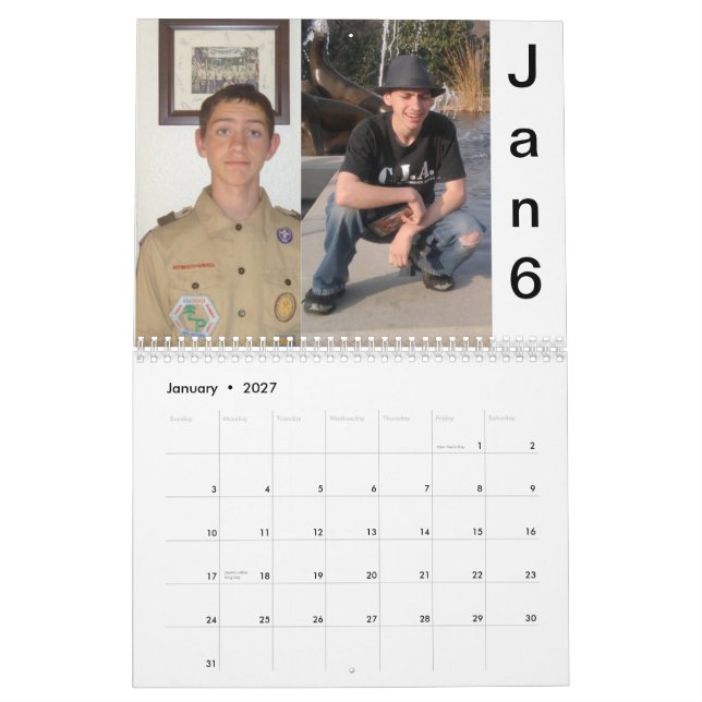 Mural Le calendrier de Walton 2012 (Jan 2027)