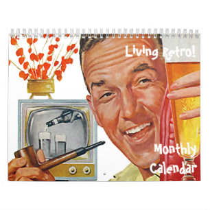Mural Le kitsch Bitsch : Rétro calendrier mensuel vivan