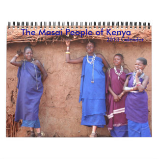 Mural Le peuple de masai du Kenya, calendrier