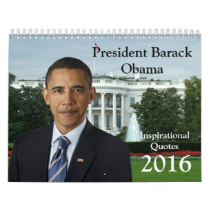 Mural Le Président Barack Obama cite le calendrier 2016