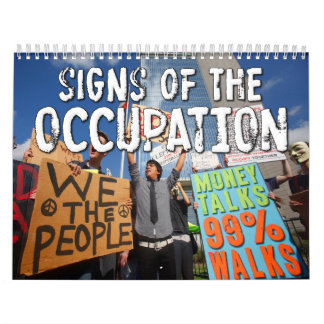 Mural Les signes de la profession proteste le calendrier