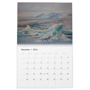 Mural L'Islande par les yeux d'un calendrier d'artiste
