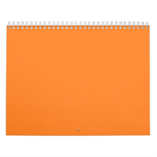 Mural Milieux oranges sur un calendrier