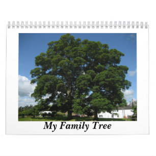 Mural Mon calendrier d'arbre généalogique