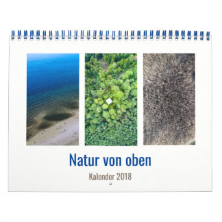 Mural Nature d'en haut - Vue aérienne Calendrier 2018