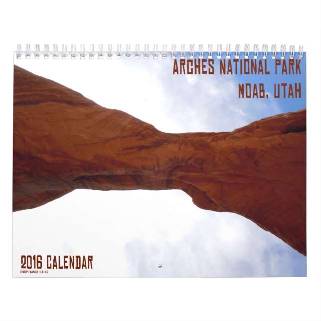 Mural Parc national calendrier de Moab, Utah de voûtes (Protection)